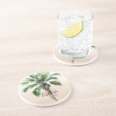 トロピカルパームグラデーションツリー コースター (側面)