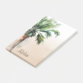 トロピカルパームグラデーションツリー ポストイット (アングル)