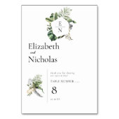 トロピカルパームグリーンアリー テーブルナンバー (裏面)