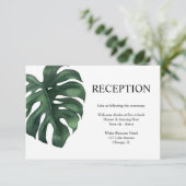 トロピカルパームグリーンリーフ披露宴 エンクロージャーカード (スタンド正面)