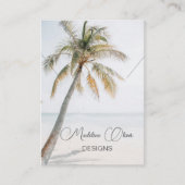 トロピカルパームコースタルネックレスディスプレイ 名刺 (正面)