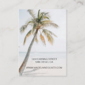 トロピカルパームコースタルネックレスディスプレイ 名刺 (裏面)