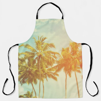 トロピカルパームコースト：ヴィンテージフィルム。 エプロン