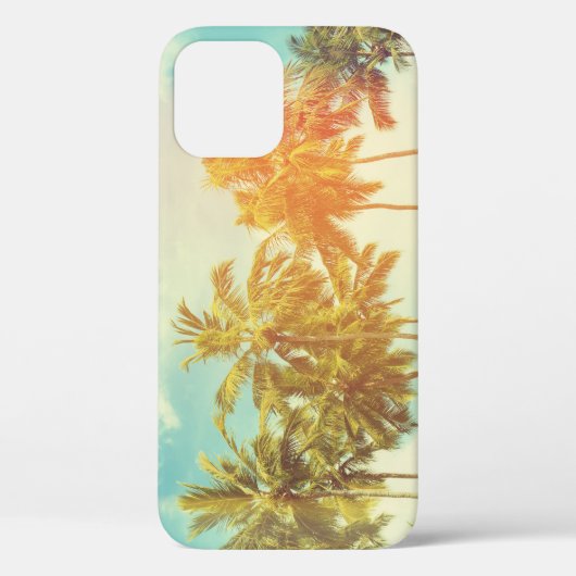 トロピカルパームコースト:ヴィンテージフィルム。 Case-Mate iPhoneケース (裏面)