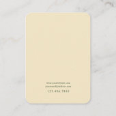 トロピカルパームシャドウジュエリーディスプレイカード 名刺 (裏面)