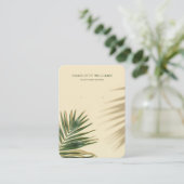 トロピカルパームシャドウジュエリーディスプレイカード 名刺 (スタンド正面)