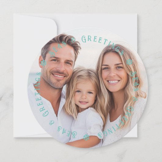 トロピカルパームシーズ&グリーティングクリスマスフォト シーズンカード (正面)