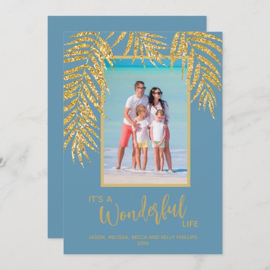 トロピカルパームスクリスマスフォト シーズンカード (正面/裏面)