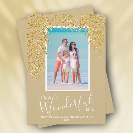 トロピカルパームスクリスマスフォト シーズンカード