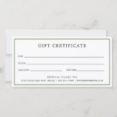 トロピカルパームスパギフト券 (裏面)