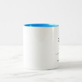 トロピカルパームズの目的地の結婚式のお願い ツートーンマグカップ (中央)