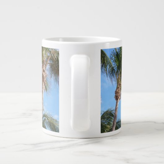 トロピカルパームズアングブルースカイマググ ジャンボコーヒーマグカップ (裏面)