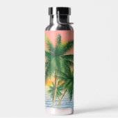 トロピカルパームズアンドサンセット ウォーターボトル (左面)