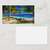 トロピカルパームズサンブラスパナサンサンサンサンサンサンサンサンサンディビーチアイランド 名刺 (正面/裏面)