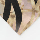 トロピカルパームズタイガーアニマルプリント フリースブランケット (角)