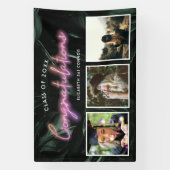 トロピカルパームズネオンライト |卒業式3の写真 横断幕 (縦)