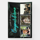 トロピカルパームズネオンライト |卒業式3の写真 横断幕 (縦)