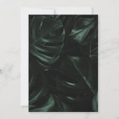 トロピカルパームズネオン |アーチ型卒業4枚の写真 案内状 (裏面)