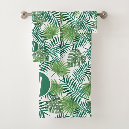 トロピカルパームズバスタオルをパーソナライズ バスタオルセット (インサイチュ)