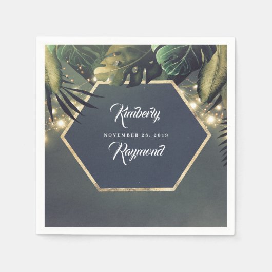 トロピカルパームズビーチ スタンダードカクテルナプキン (正面)