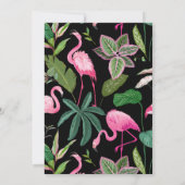 トロピカルパームズフラミンゴルアウ（ハワイ式宴会）バースデーパーティー写真 招待状 (裏面)