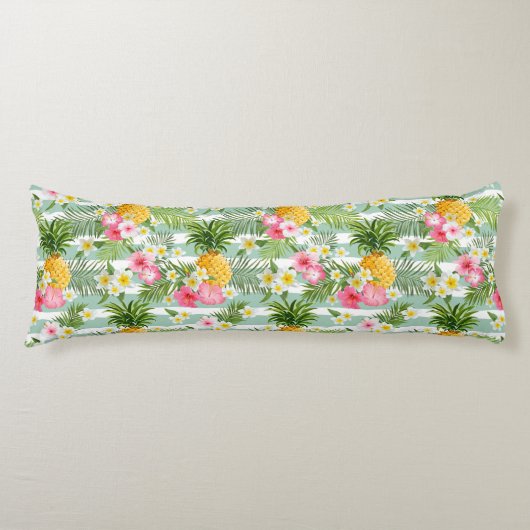 トロピカルパームズプリント抱き枕 ボディピロー (正面)
