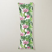 トロピカルパームズプリント抱き枕 ボディピロー (正面縦)