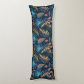 トロピカルパームズプリント抱き枕 ボディピロー (裏面 (縦))