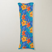 トロピカルパームズプリント抱き枕 ボディピロー (正面縦)