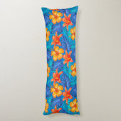 トロピカルパームズプリント抱き枕 ボディピロー (裏面 (縦))