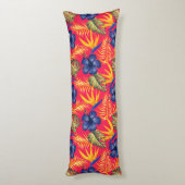 トロピカルパームズプリント抱き枕 ボディピロー (裏面 (縦))