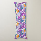 トロピカルパームズプリント抱き枕 ボディピロー (正面縦)