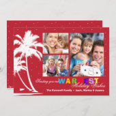 トロピカルパームズホリデーフォトカード シーズンカード (正面/裏面)