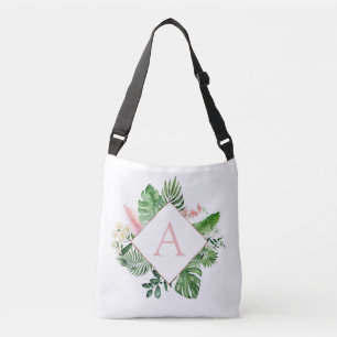 トロピカルパームズモノグラム赤面ピ結婚ンクズ クロスボディバッグ