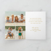 トロピカルパームズ数々のフォトクリスマスホリデー カード (内部)