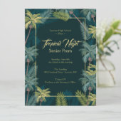 トロピカルパームズ5x7招待状 招待状 (スタンド正面)