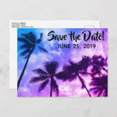 トロピカルパームズ セーブ・ザ・デート 発表 ポストカード (正面/裏面)