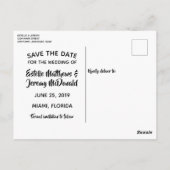 トロピカルパームズ セーブ・ザ・デート 発表 ポストカード (裏面)