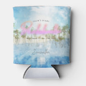 トロピカルパームズ ネオン | モノグラム バチェロレッテ 缶クーラー (正面)