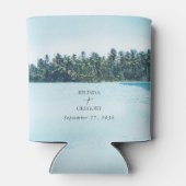 トロピカルパームズ & ビーチデスティネーションウェディング 缶クーラー (裏面)