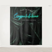 トロピカルパームズ |卒業写真ブース背景 タペストリー (正面)