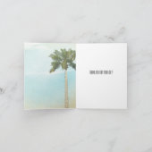 トロピカルパームツリーありがとうございます サンキューカード (内部)