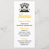 トロピカルパームツリーイエロービーチサマー結婚ズ メニュー (正面)