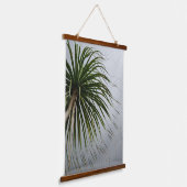 トロピカルパームツリーウィンドロウフォト 吊り下げ型タペストリー (傾斜あり)