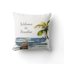 トロピカルパームツリーウォーターフロント波止場パティオ