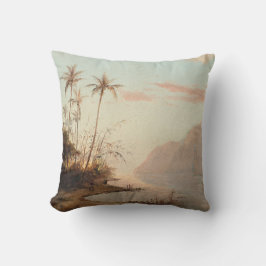 トロピカルパームツリーエレガントヴィンテージ クッション