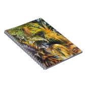 トロピカルパームツリーカラフルオリジナル絵画ズ ノートブック (右側)