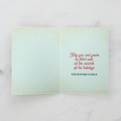 トロピカルパームツリークリスマスカード シーズンカード (内部)