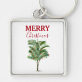 トロピカルパームツリークリスマスツリー キーホルダー (正面)