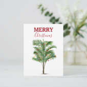 トロピカルパームツリークリスマスツリー シーズンポストカード (スタンド正面)